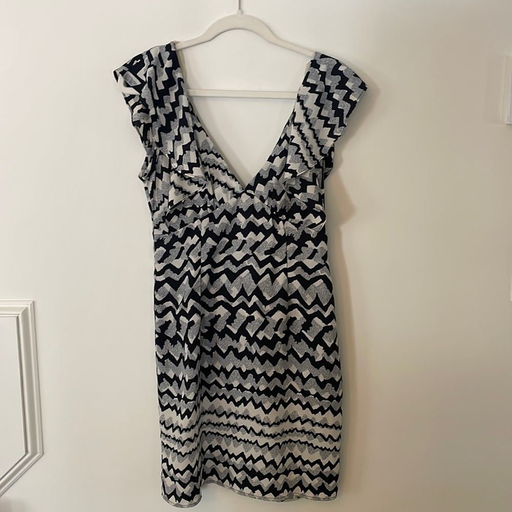 Flutter front and back mini dress